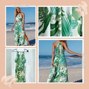 Cupshe Noa Leafy Cutout Maxi Dress Maxi Dress / Swim Cover-Up - Size M